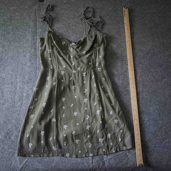 NWT Womens Wilfred Sweetheart Bustier Mini Fable Dress Bitter Sage Floral Sze 10 - Picture 10 of 11